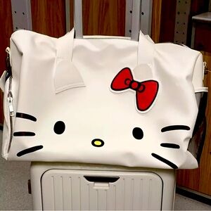 Hello Kitty Red and White Travel Bag